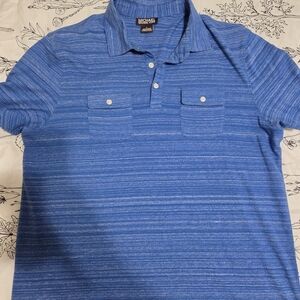 Michael Kors Men's Polo in Blue Stripes